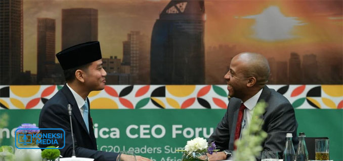Gaya Gibran di Indonesia-Africa CEO Forum Bebas Visa, Sapa Delegasi, & Catat Detail Kunci