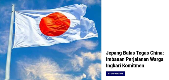 Jepang Protes Keras Imbauan Perjalanan China Usai Pernyataan PM Takaichi soal Taiwan