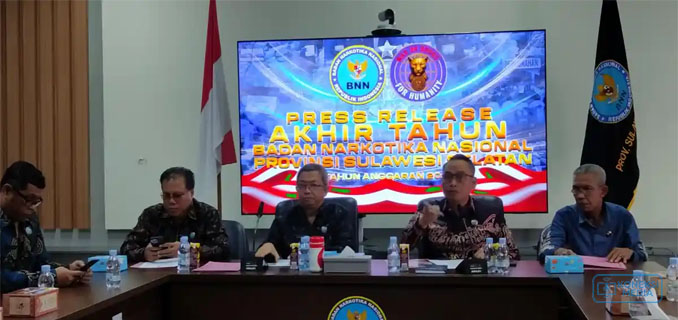 BNNP Sulsel Peringkat ke-5 Nasional Kasus Narkoba