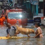 Banjir Rob Rendam 23 RT dan 2 Jalan Utama Jakarta Utara
