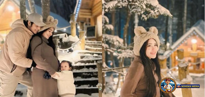 Selamat! Via Vallen Umumkan Kehamilan Anak Kedua di Tengah Liburan Jepang